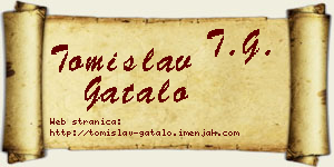 Tomislav Gatalo vizit kartica